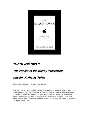 [Incerto 02] • The Black Swan, The Impact Of The